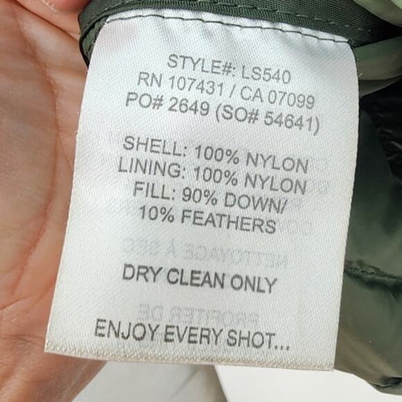 Linksoul Kirkwall‎ Down Hooded Jacket Style LS540 Black Size Large Goose Down - Picture 10 of 11